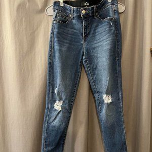 LuLaRoe distressed denim pants